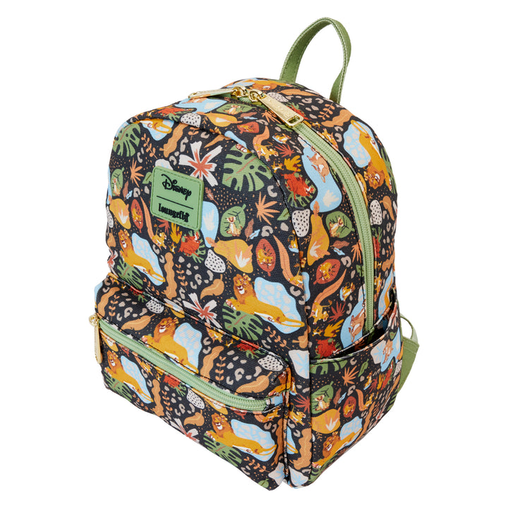 Loungefly Disney The Lion King 30th Anniversary AOP Canvas Mini Backpack