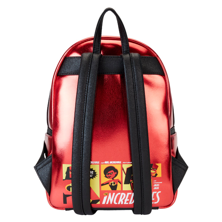 Loungefly Disney Pixar The Incredibles 20th Anniversary Metallic Light Up Mini Backpack