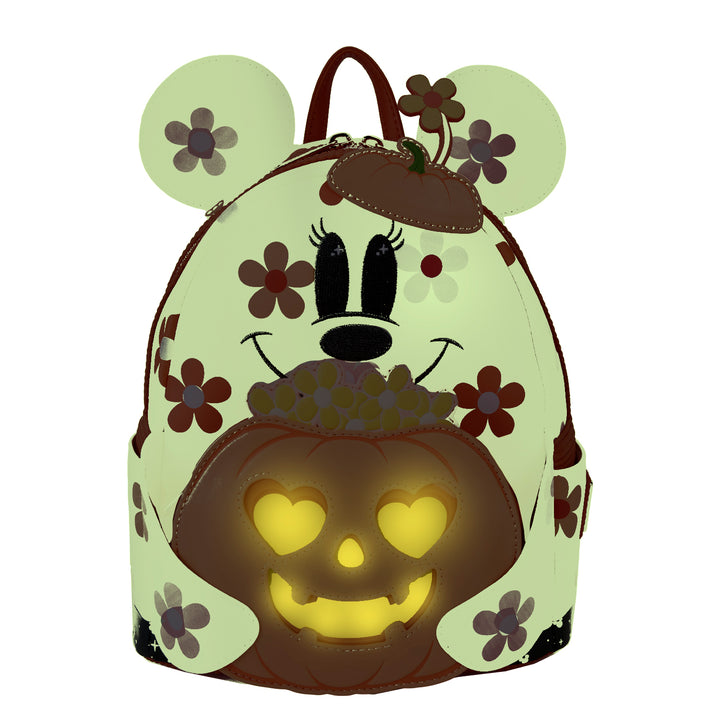 Loungefly Disney Minnie Ghost Halloween Glow in the Dark Mini Backpack