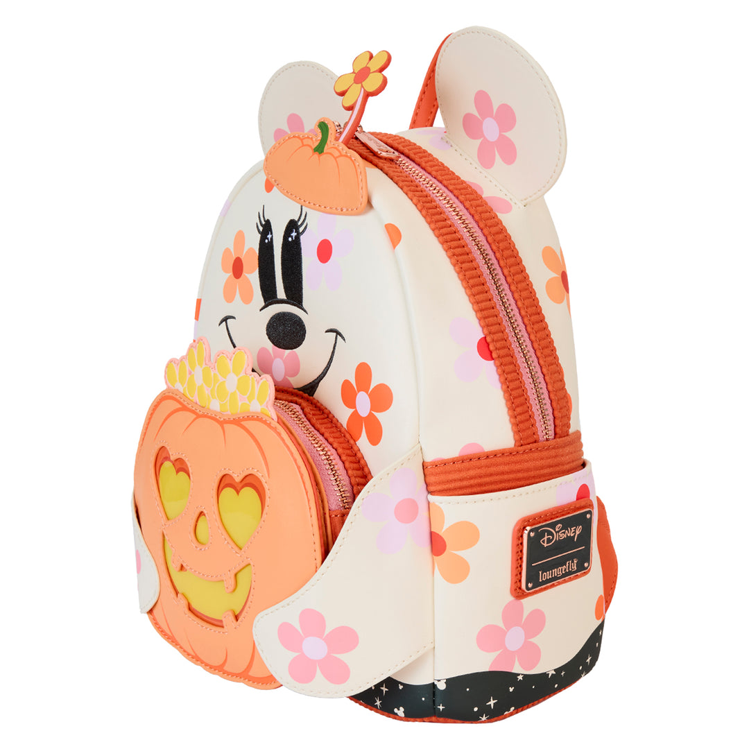 Loungefly Disney Minnie Ghost Halloween Glow in the Dark Mini Backpack