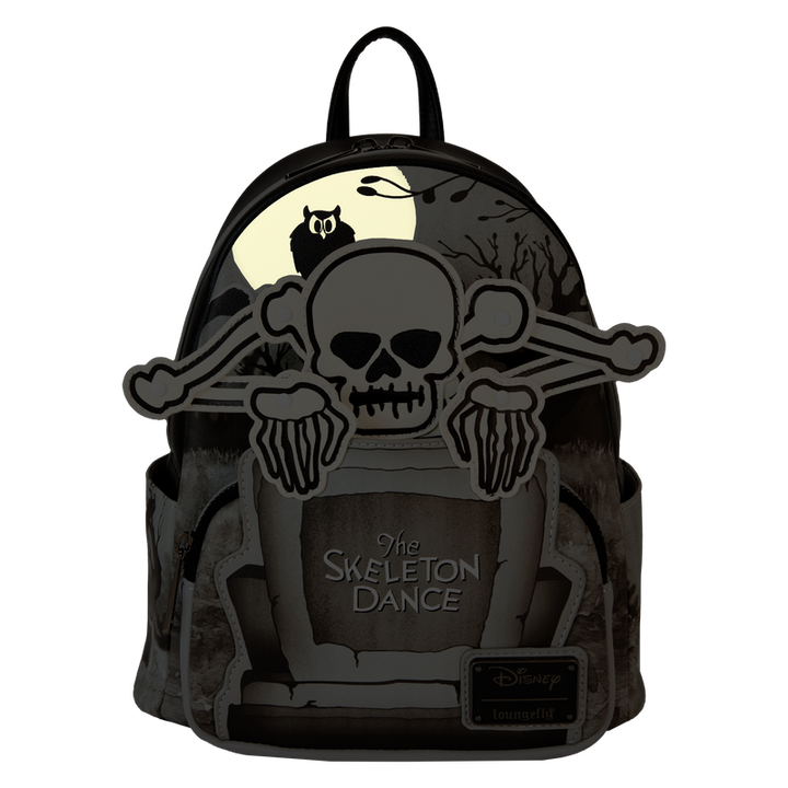 Loungefly Disney The Skeleton Dance 95th Anniversary Glow in the Dark Mini Backpack