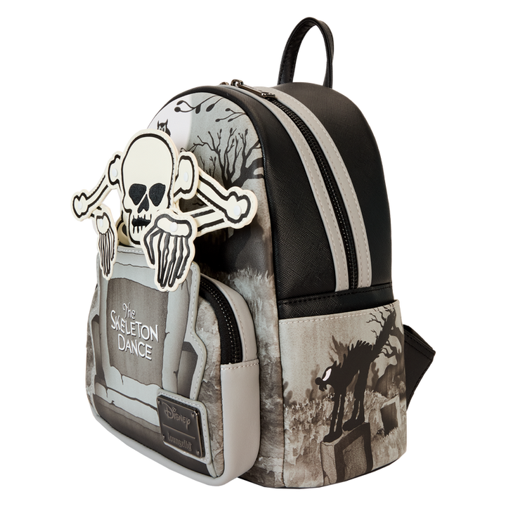 Loungefly Disney The Skeleton Dance 95th Anniversary Glow in the Dark Mini Backpack