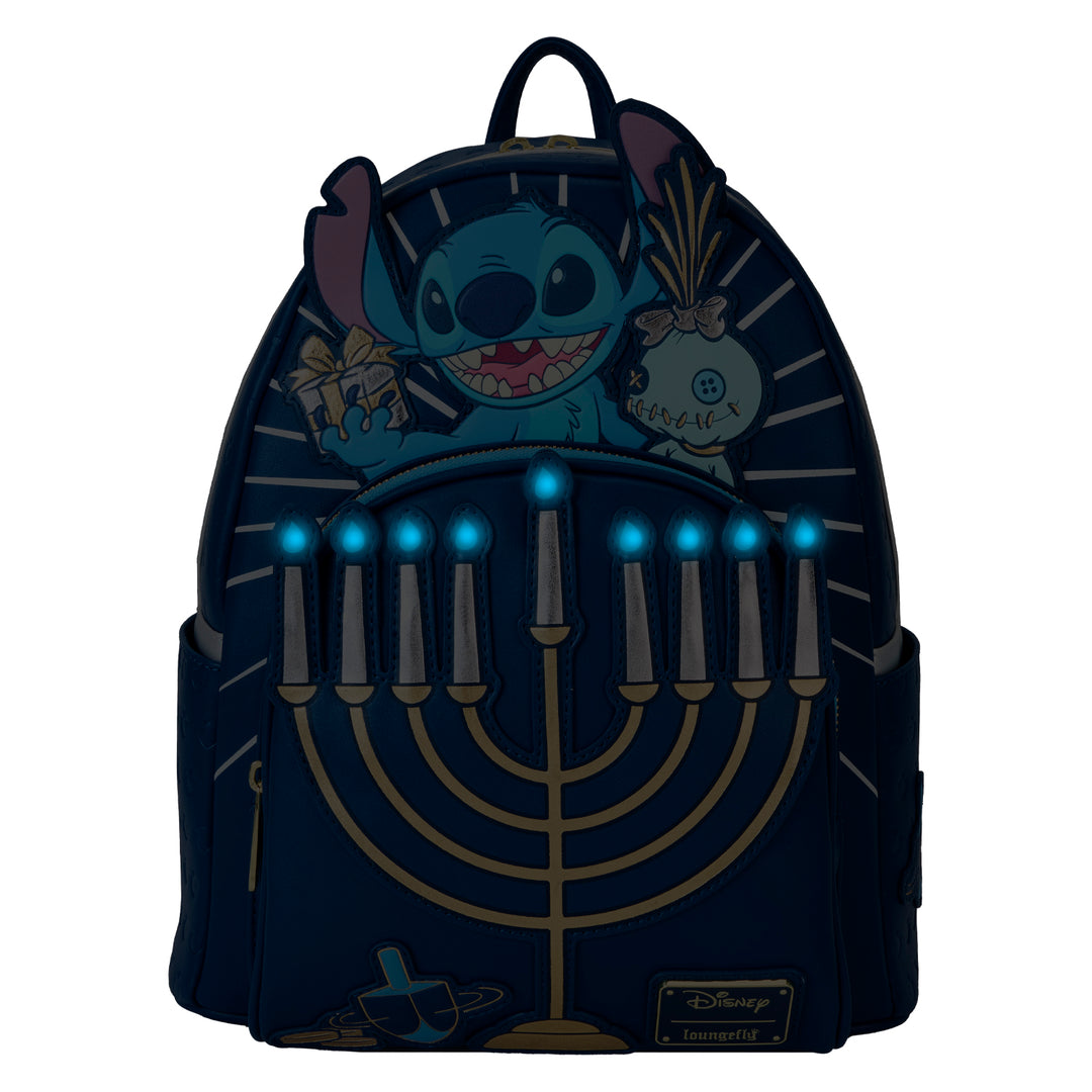 Loungefly Disney Lilo & Stitch Light-up Menorah Mini Backpack