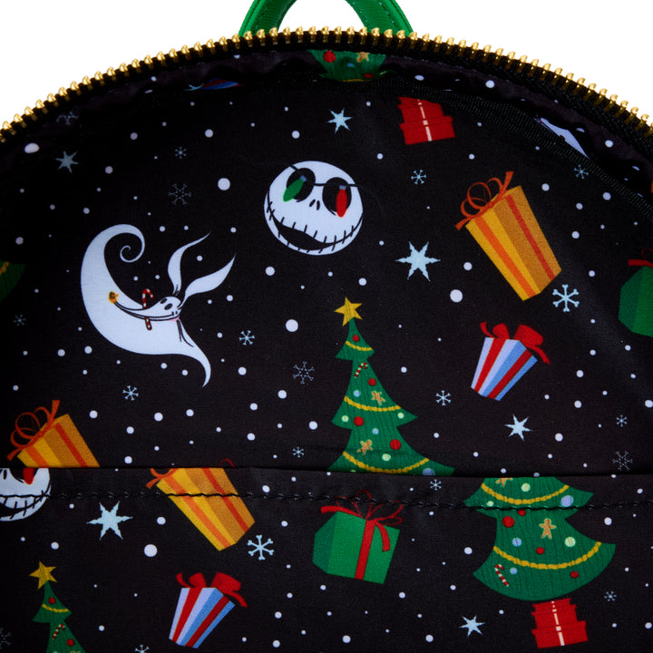 Loungefly Disney The Nightmare Before Christmas Journey to Christmas Town Glow in the Dark Mini Backpack