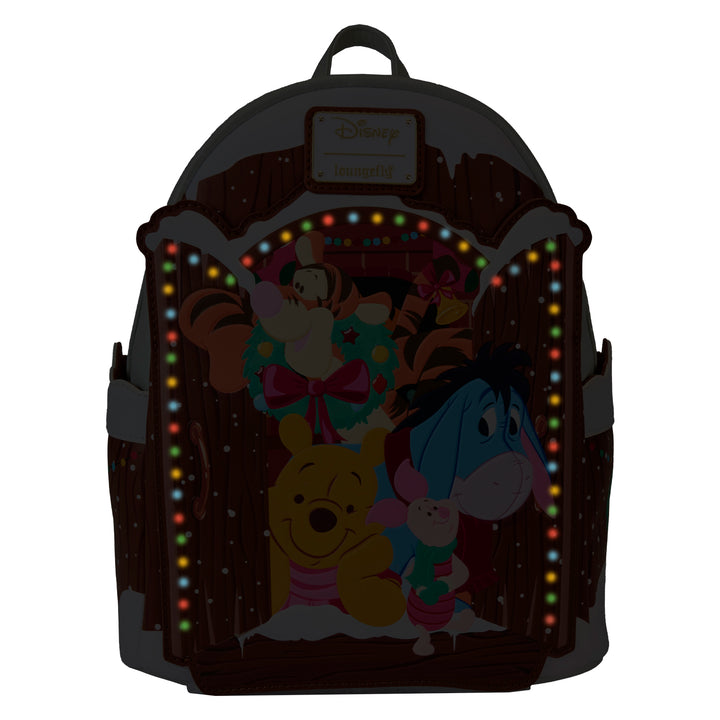 Loungefly Disney Winnie the Pooh & Friends Holiday Light-up Mini Backpack