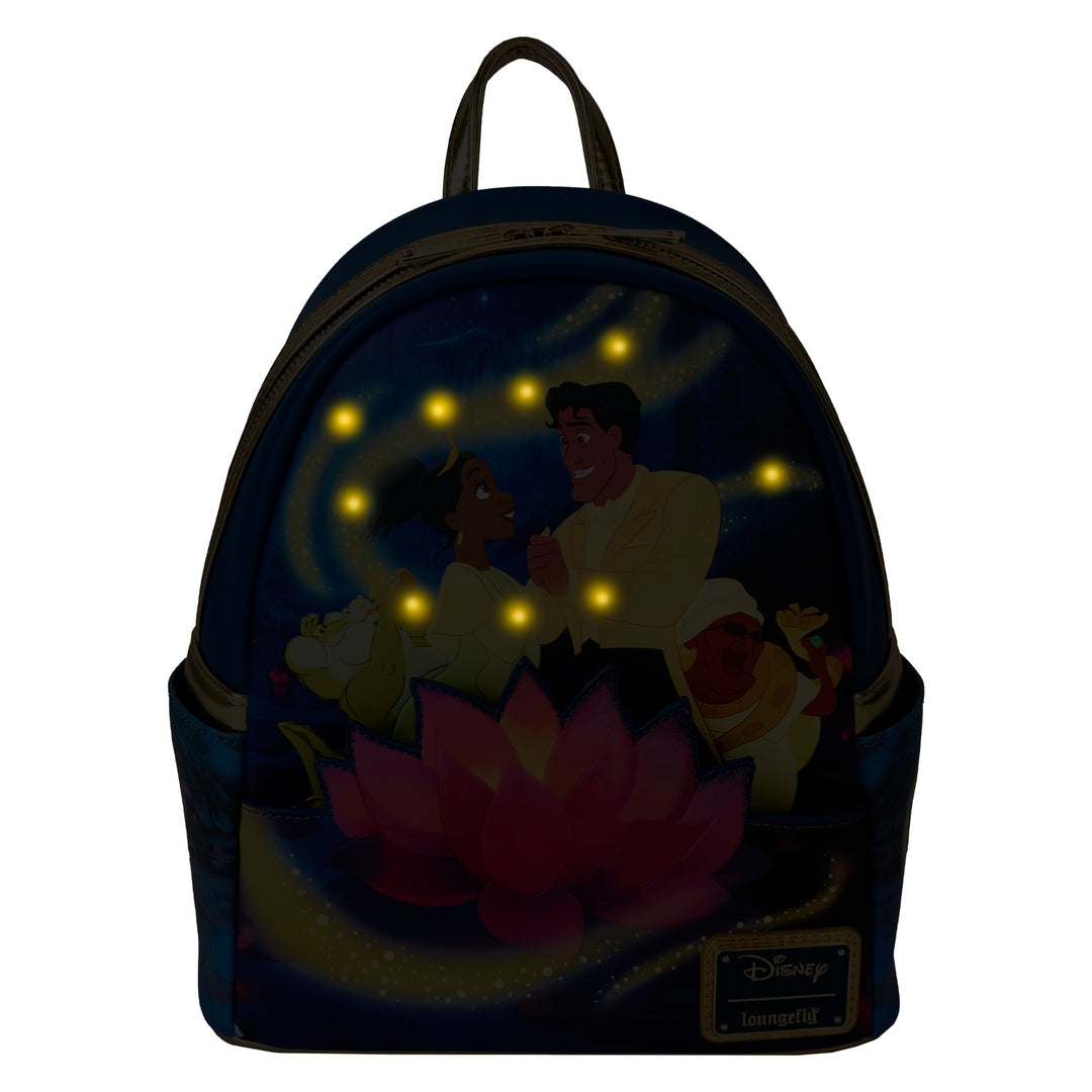 Loungefly Disney Princess and the Frog 15th Anniversary Glow in the Dark Mini Backpack