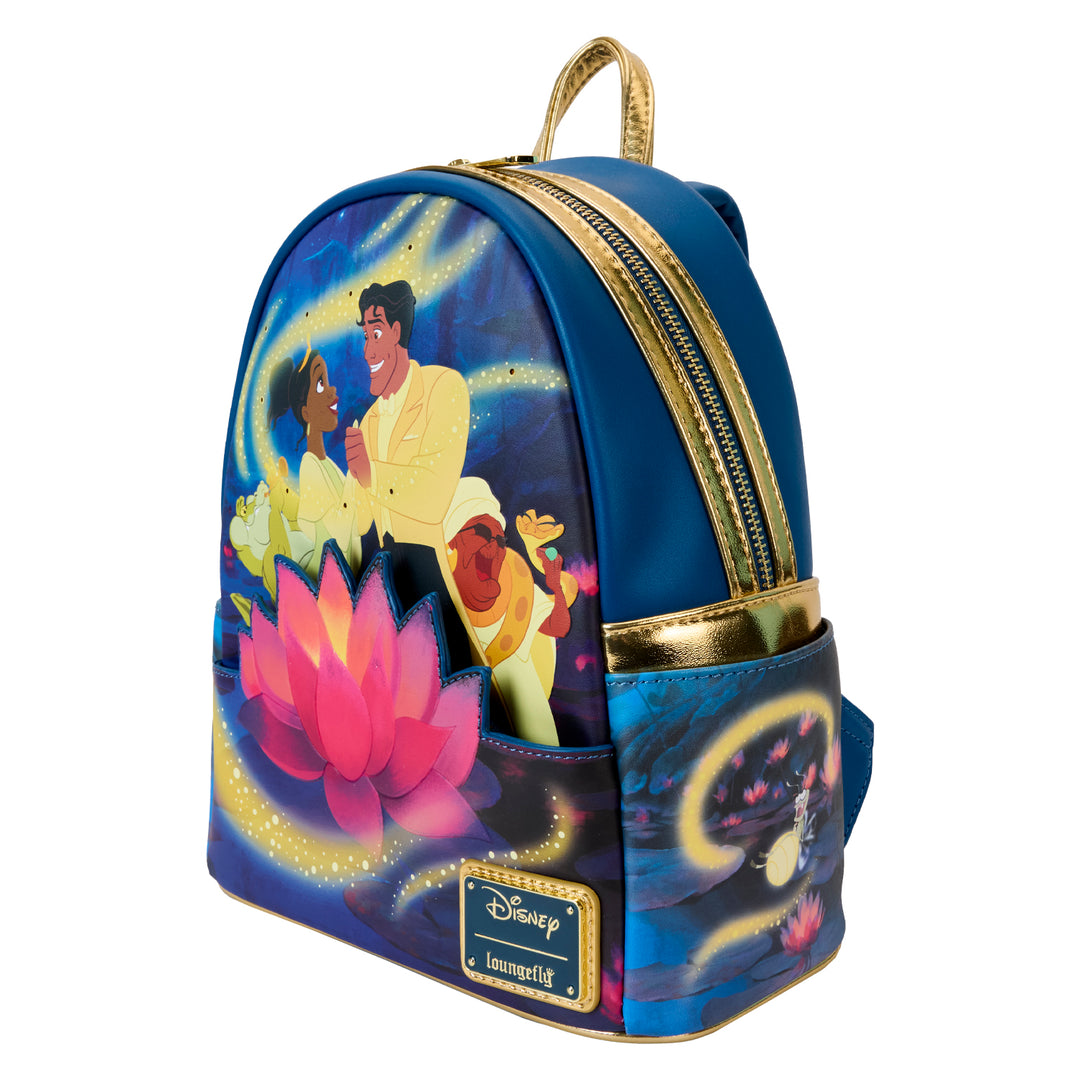 Loungefly Disney Princess and the Frog 15th Anniversary Glow in the Dark Mini Backpack