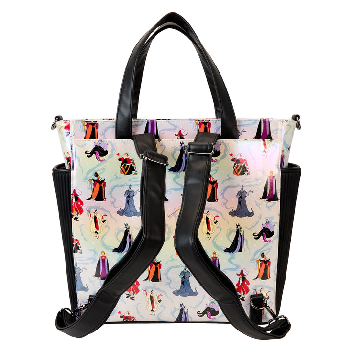 Loungefly Disney Villains Iridescent Convertible Backpack & Tote Bag