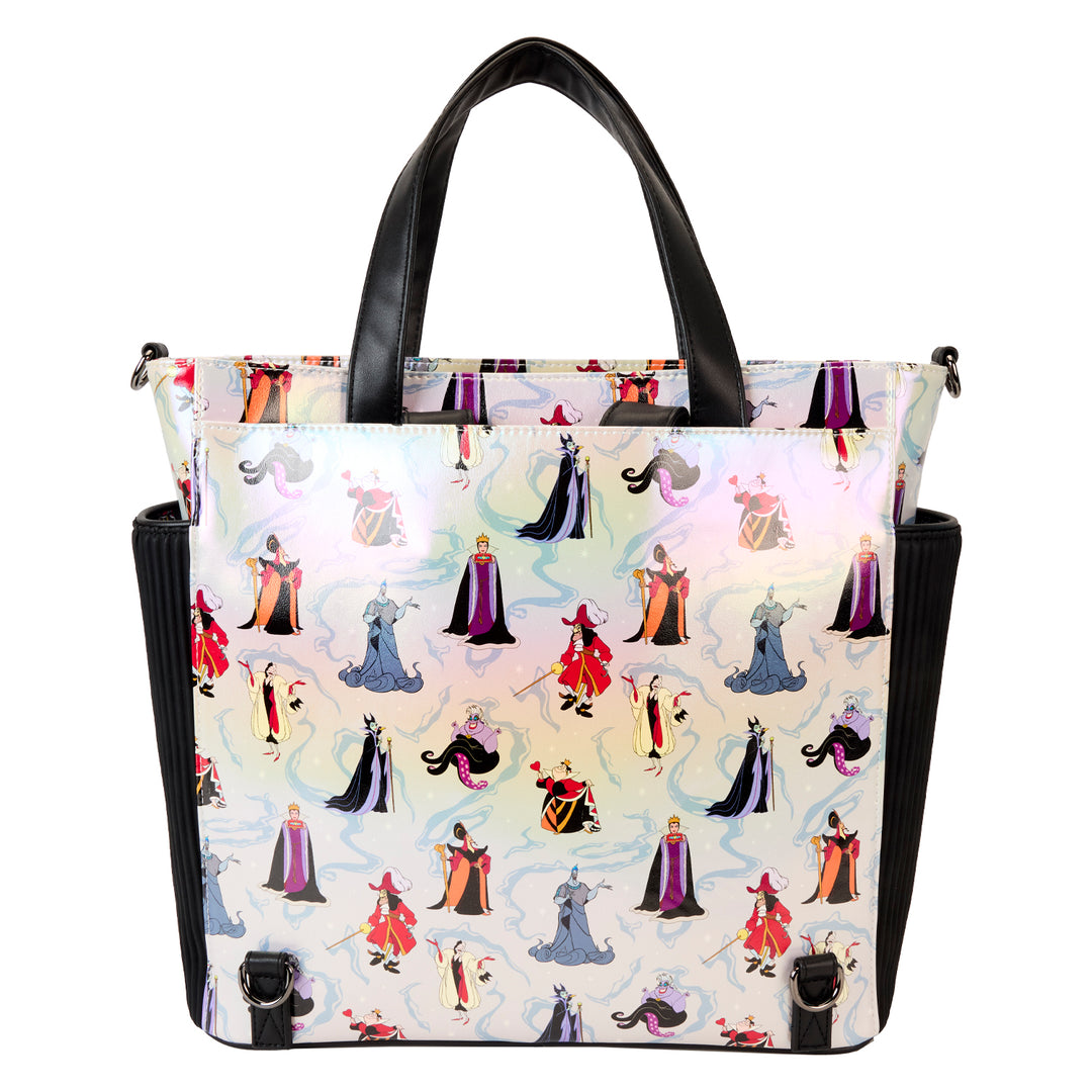 Loungefly Disney Villains Iridescent Convertible Backpack & Tote Bag