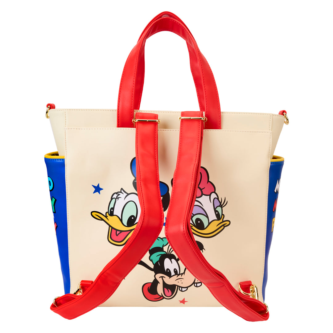 Loungefly Disney Mickey and Friends Convertible Backpack & Tote Bag