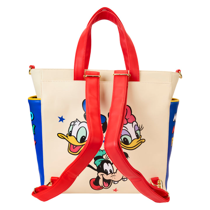 Loungefly Disney Mickey and Friends Convertible Backpack & Tote Bag