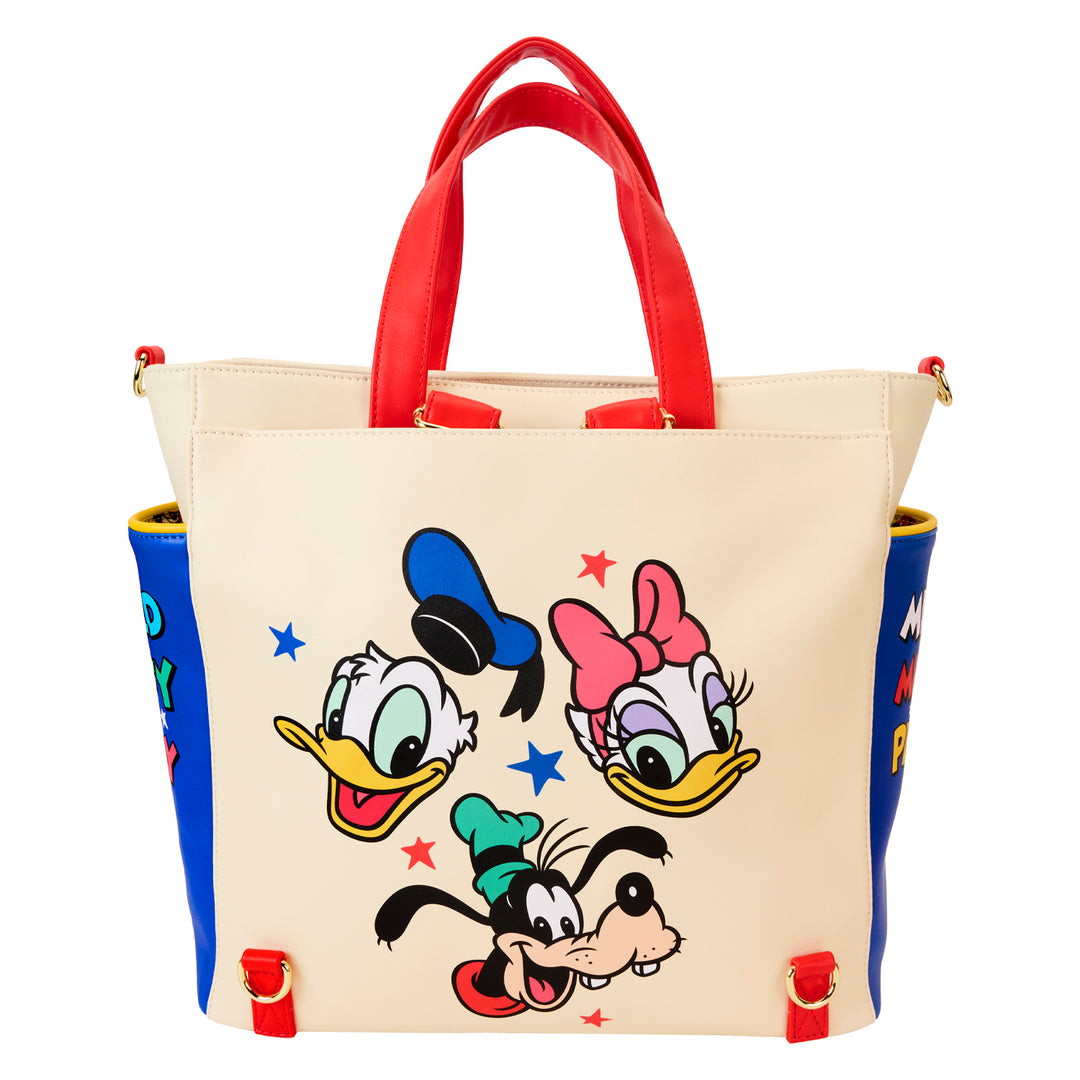 Loungefly Disney Mickey and Friends Convertible Backpack & Tote Bag