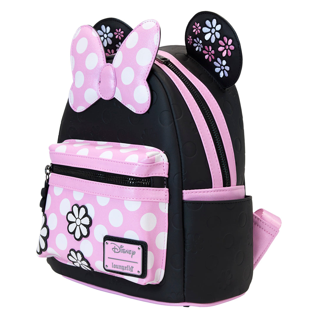 Loungefly Disney Minnie Rock the Dots Floral Mini Backpack