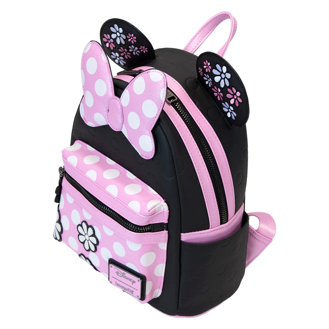 Loungefly Disney Minnie Rock the Dots Floral Mini Backpack