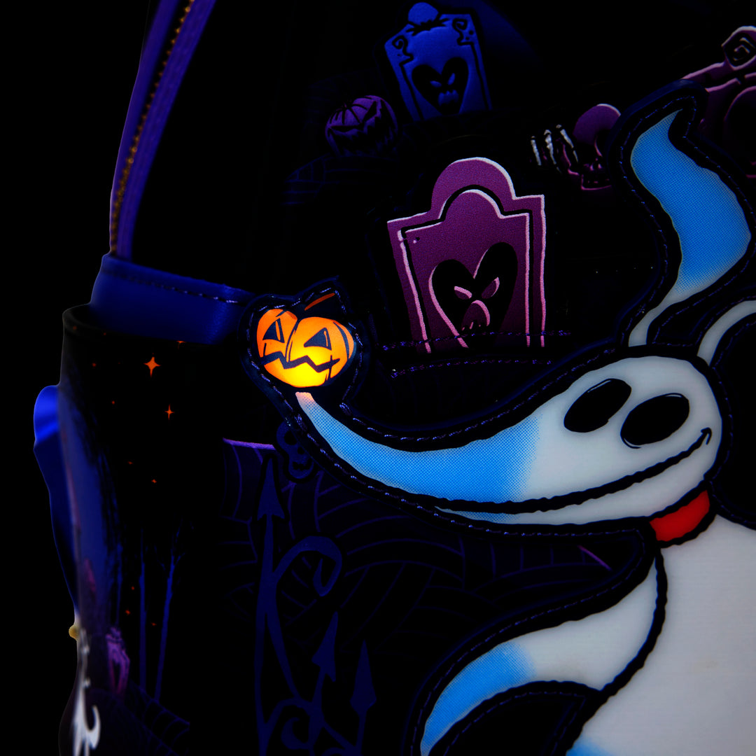 Loungefly Disney The Nightmare Before Christmas Zero Light-Up Mini Backpack