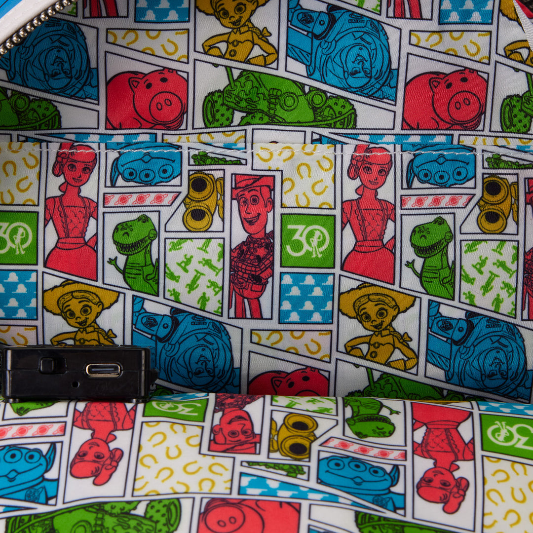 Loungefly Disney Pixar Toy Story 30th Anniversary Buzz Lightyear Glow in the Dark Mini Backpack