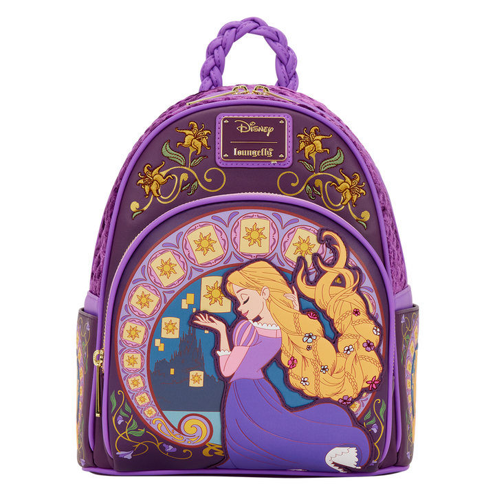 Loungefly Disney Tangled Rapunzel Lanterns Quilted Mini Backpack
