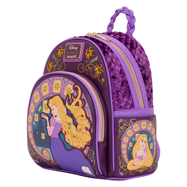 Loungefly Disney Tangled Rapunzel Lanterns Quilted Mini Backpack