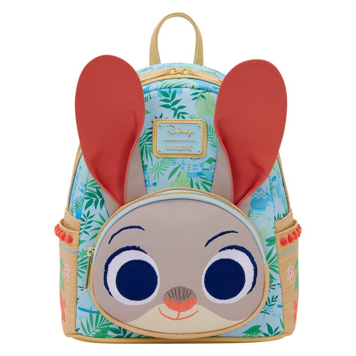Backpack with character face and ears on a white background