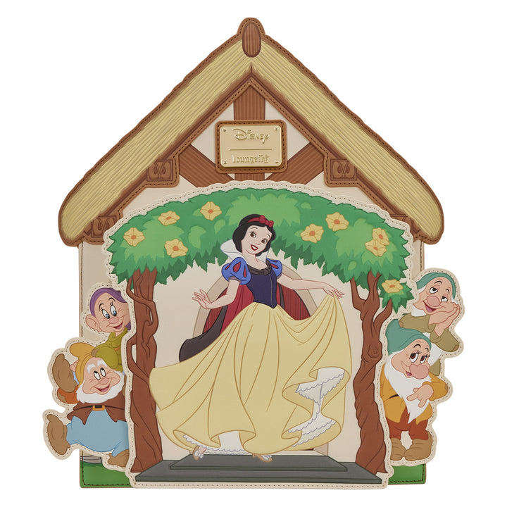 Decorative plaque with Snow White and the Seven Dwarfs, featuring Disney branding.
