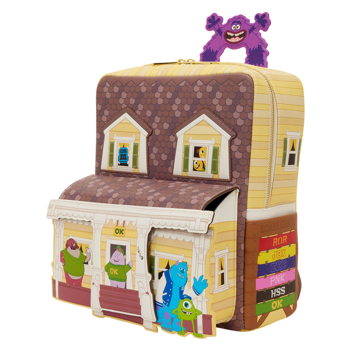 Monsters Inc with character figures on a white background