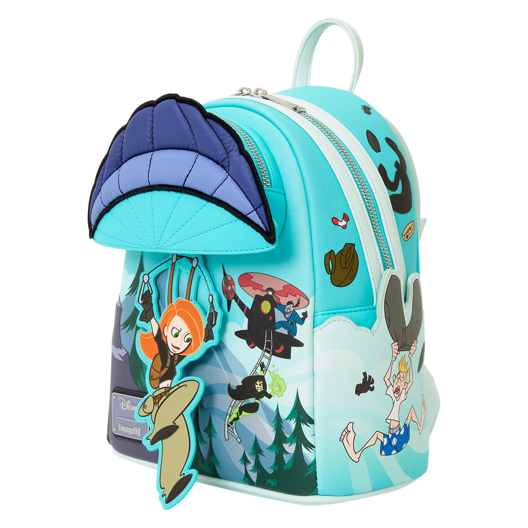 Backpack with cartoon character design on a white background