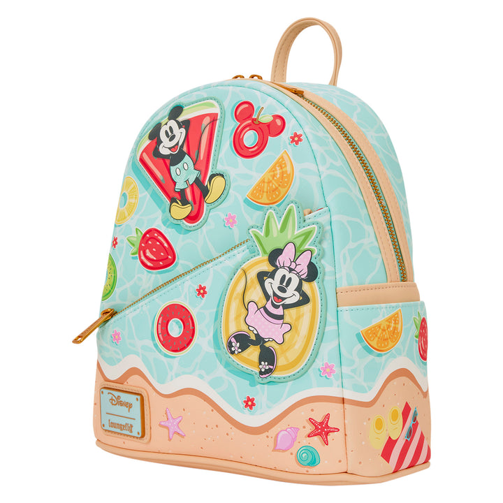Backpack with cartoon character design on a white background