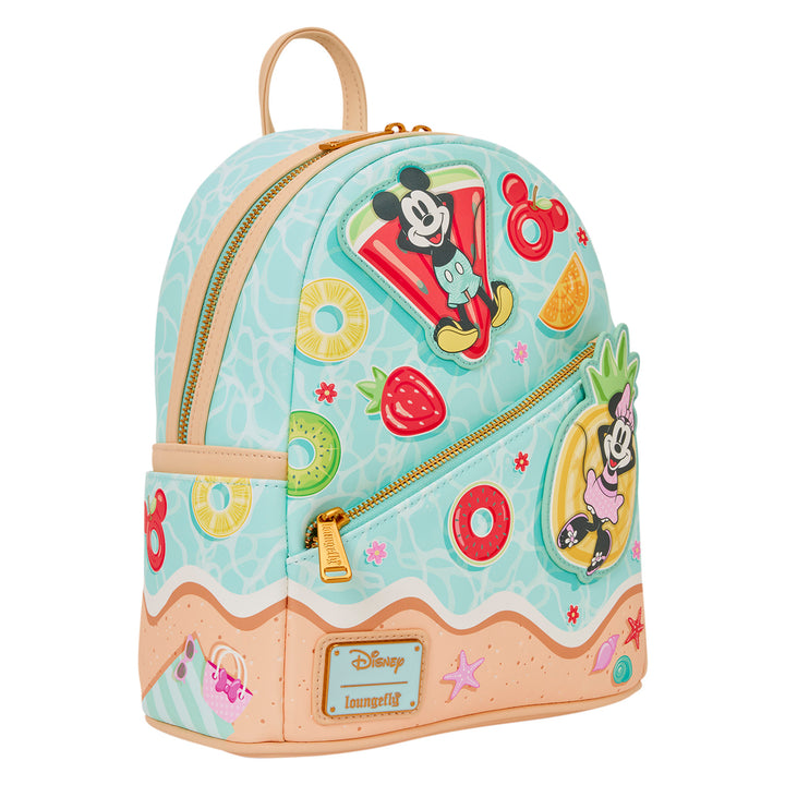 Backpack with cartoon character design on a white background