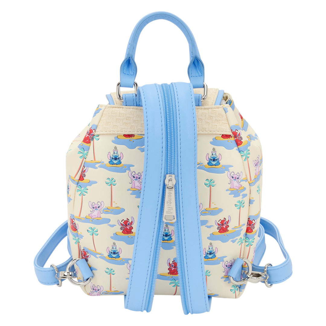 Loungefly Disney Lilo & Stitch Stitch, Angel, & Leroy Micro Mini Backpack