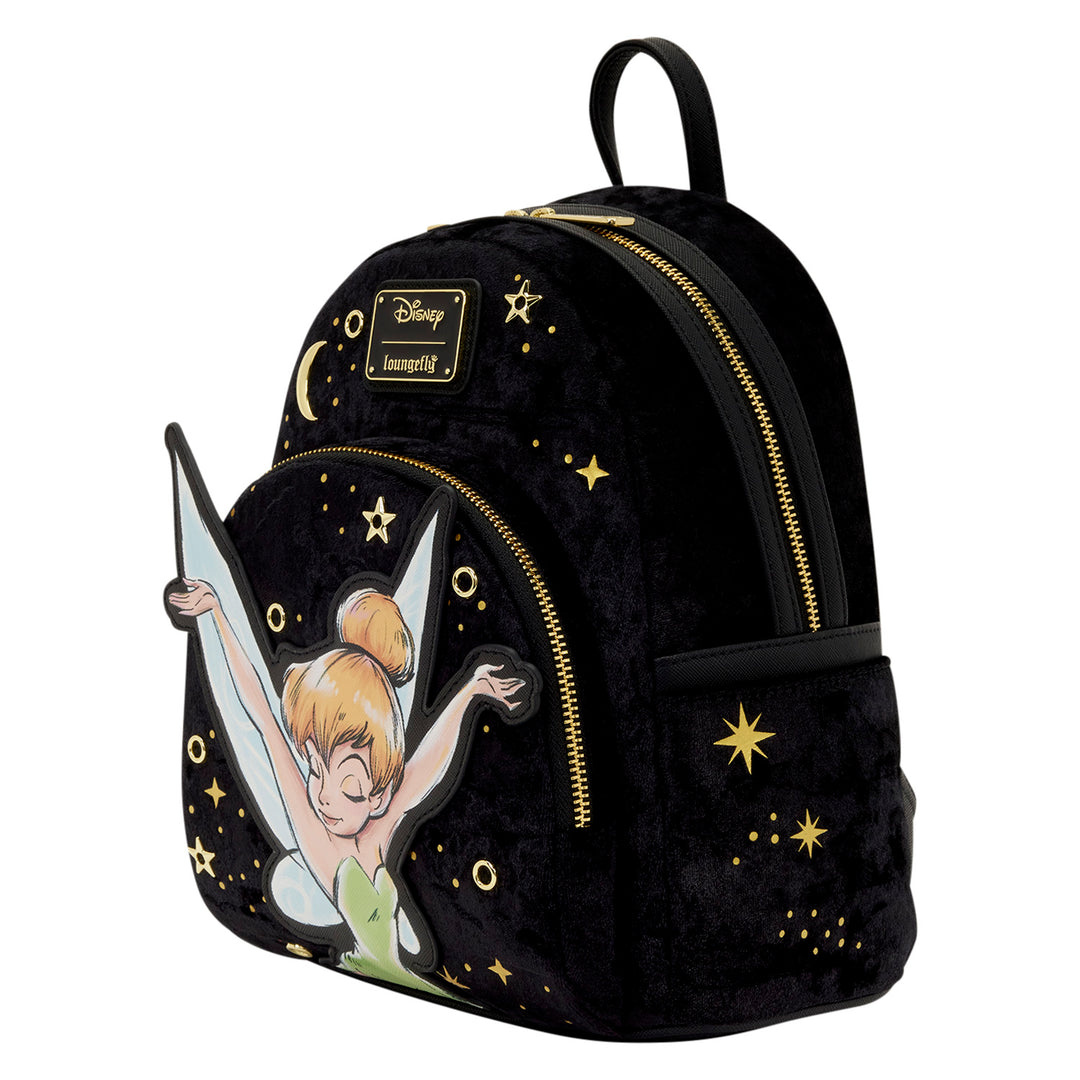 Loungefly Disney Tinker Bell Pixie Dust Velvet Mini Backpack
