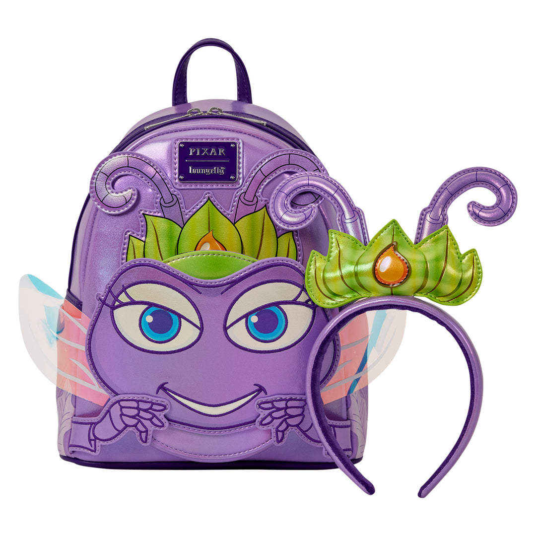 Loungefly Disney Pixar A Bug's Life Princess Atta Cosplay Mini Backpack w/Headband