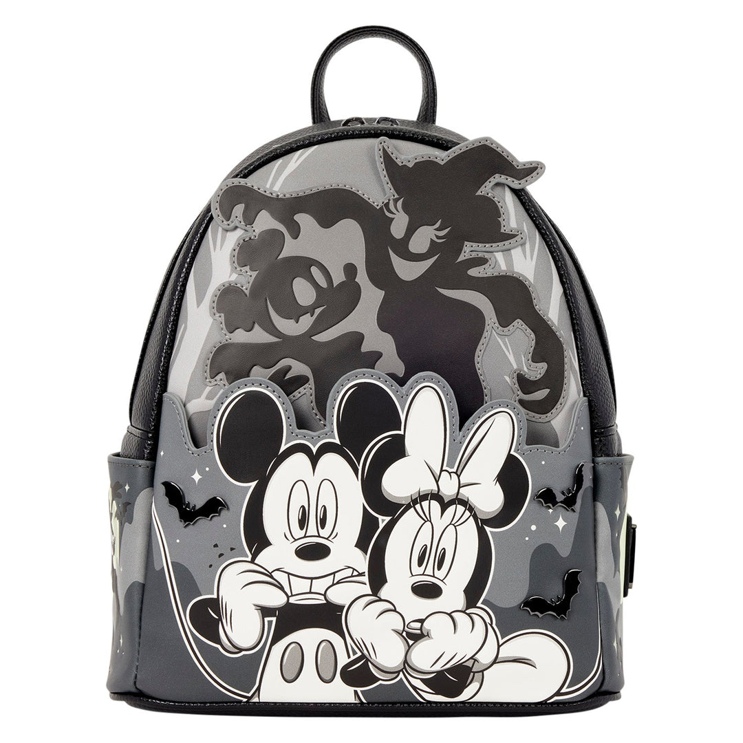 Loungefly Disney Mickey & Minnie Mouse Ghost Light-Up Glow Mini Backpack