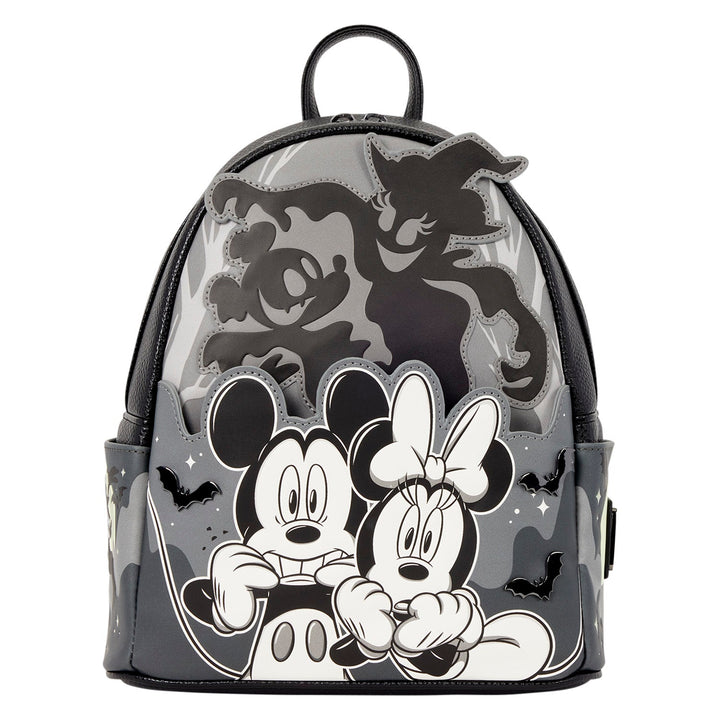 Loungefly Disney Mickey & Minnie Mouse Ghost Light-Up Glow Mini Backpack