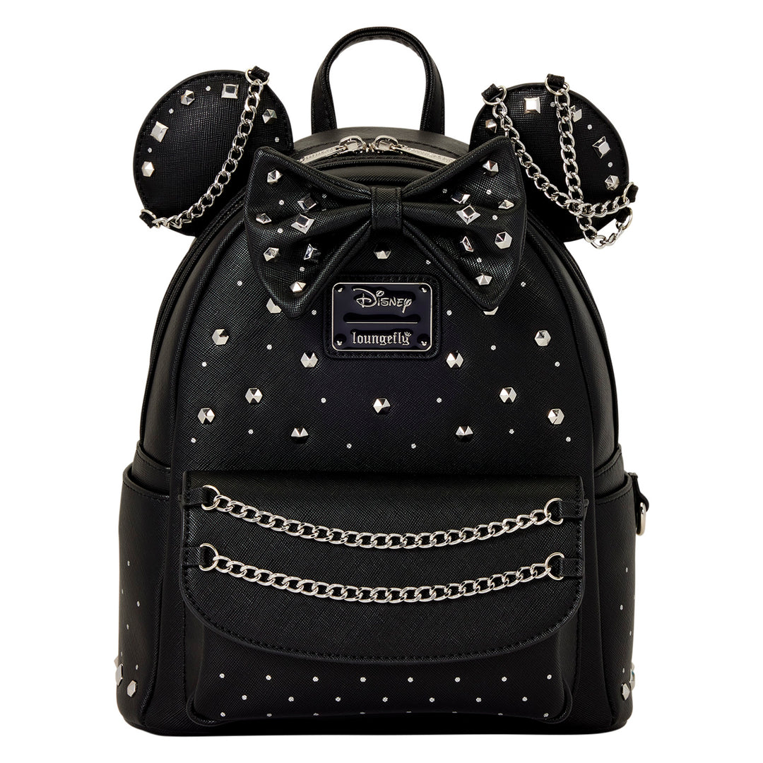 Loungefly Disney Minnie Mouse Studs & Chains Mini Backpack