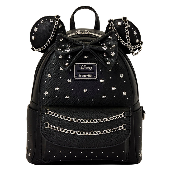 Loungefly Disney Minnie Mouse Studs & Chains Mini Backpack