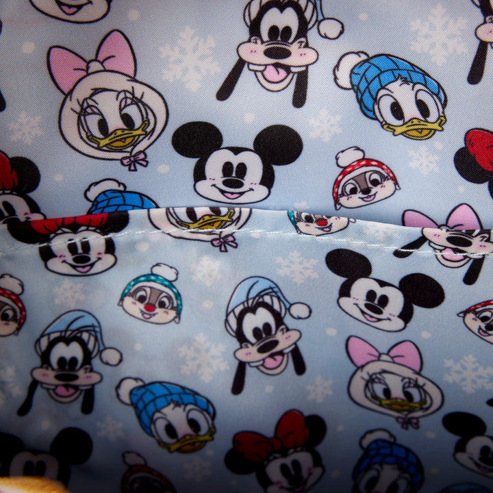 Loungefly Disney Mickey & Friends Ice Skating Mini Backpack with Headband Holder