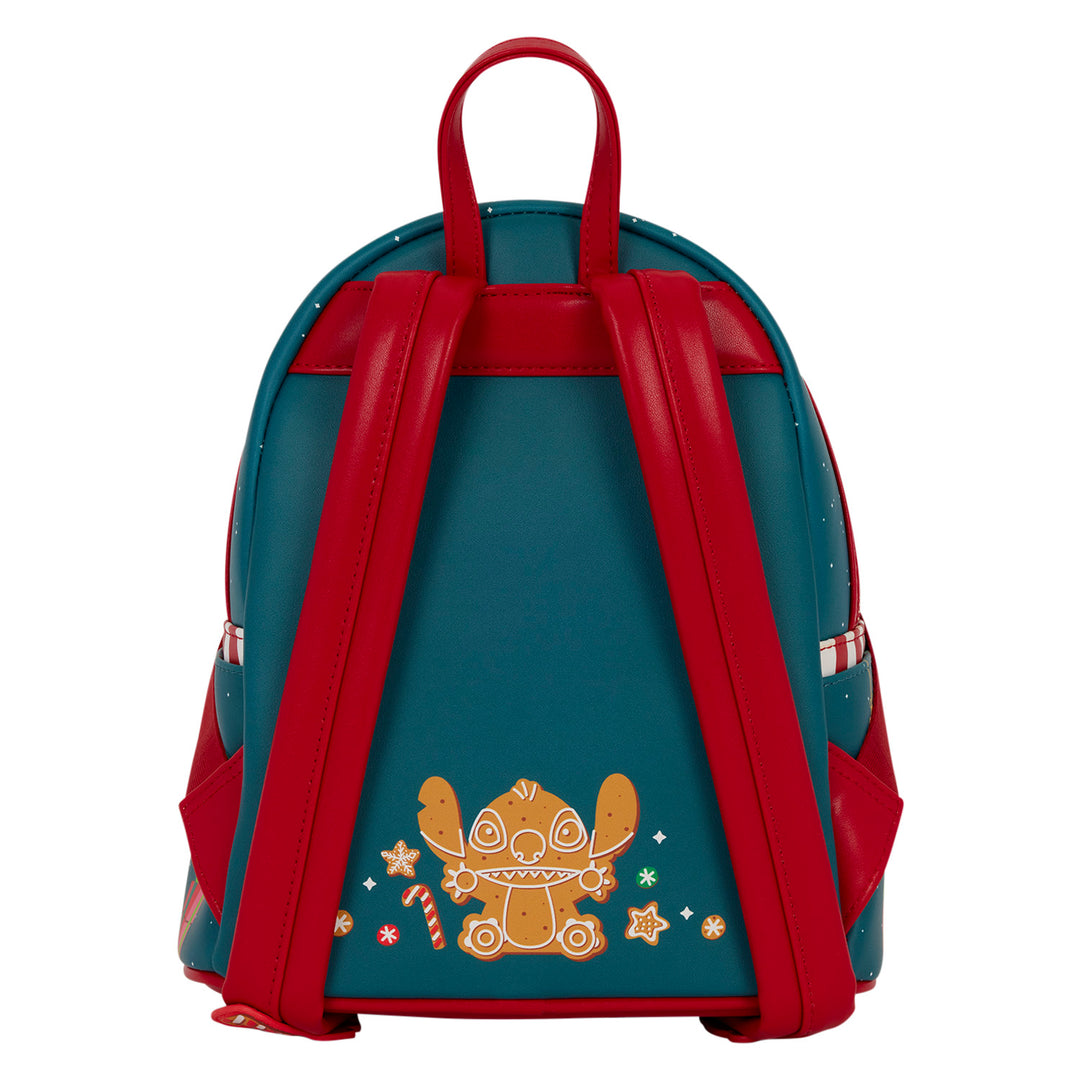 Loungefly Disney Lilo & Stitch Ohana Holiday Celebration Light-Up Mini Backpack