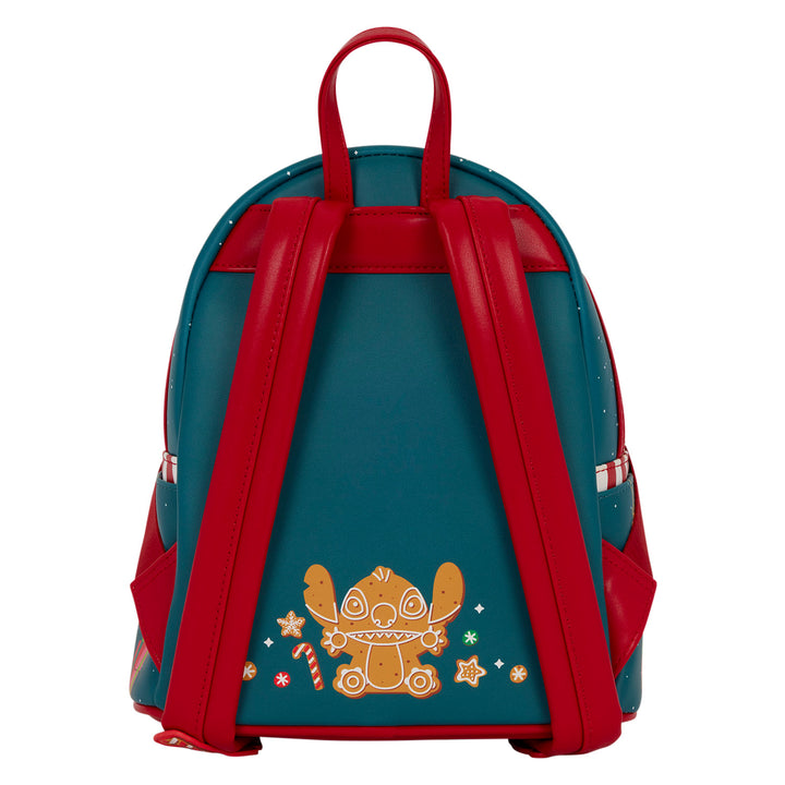 Loungefly Disney Lilo & Stitch Ohana Holiday Celebration Light-Up Mini Backpack