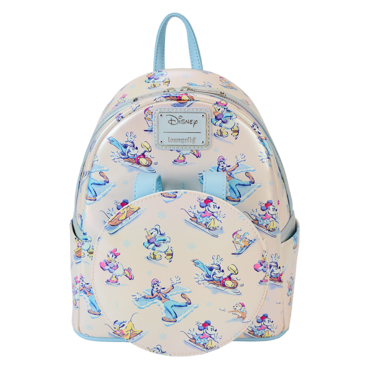 Loungefly Disney Mickey & Friends Winter Wonderland Mini Backpack W/Ears Headband Set