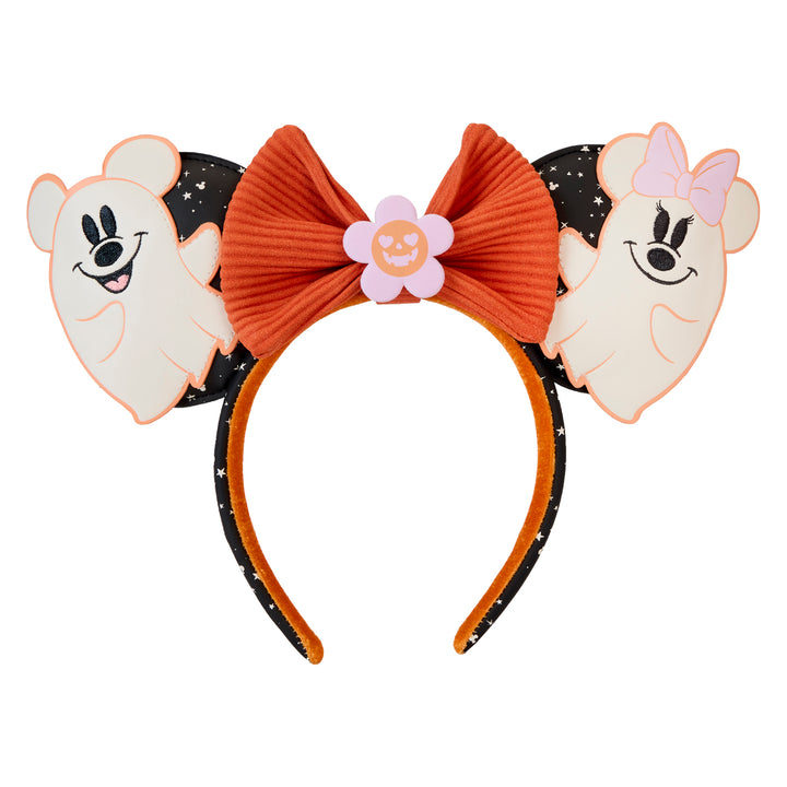 Loungefly Disney Mickey & Minnie Ghost Glow in the Dark Halloween Ears Headband