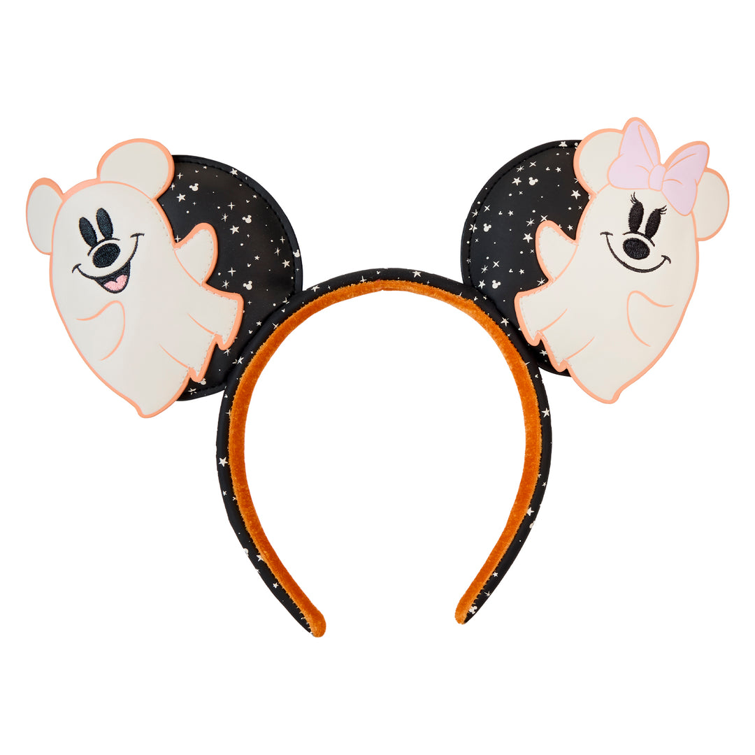 Loungefly Disney Mickey & Minnie Ghost Glow in the Dark Halloween Ears Headband