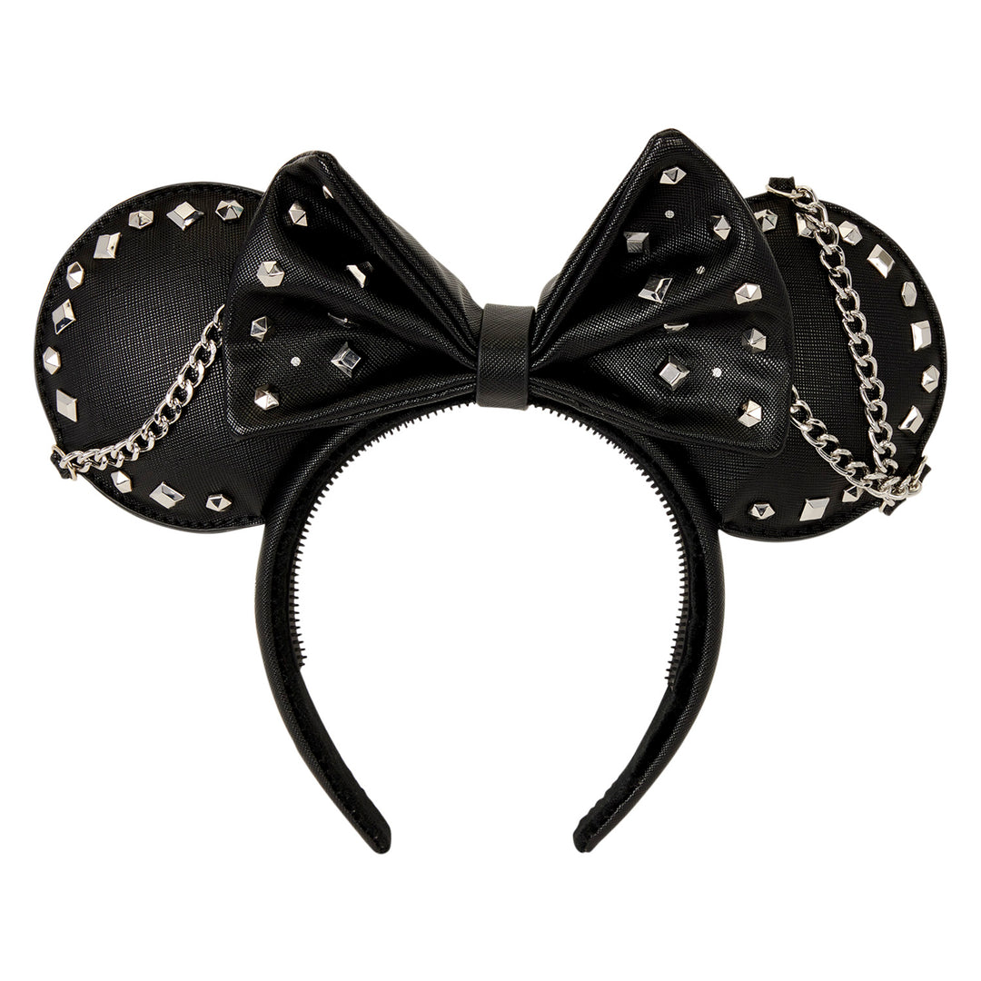 Loungefly Disney Minnie Mouse Studs & Chains Ear Headband