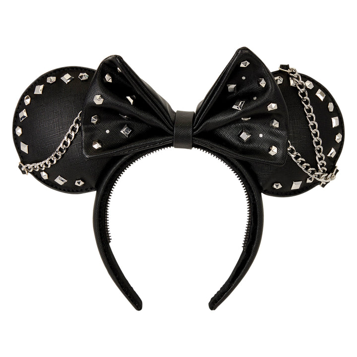 Loungefly Disney Minnie Mouse Studs & Chains Ear Headband