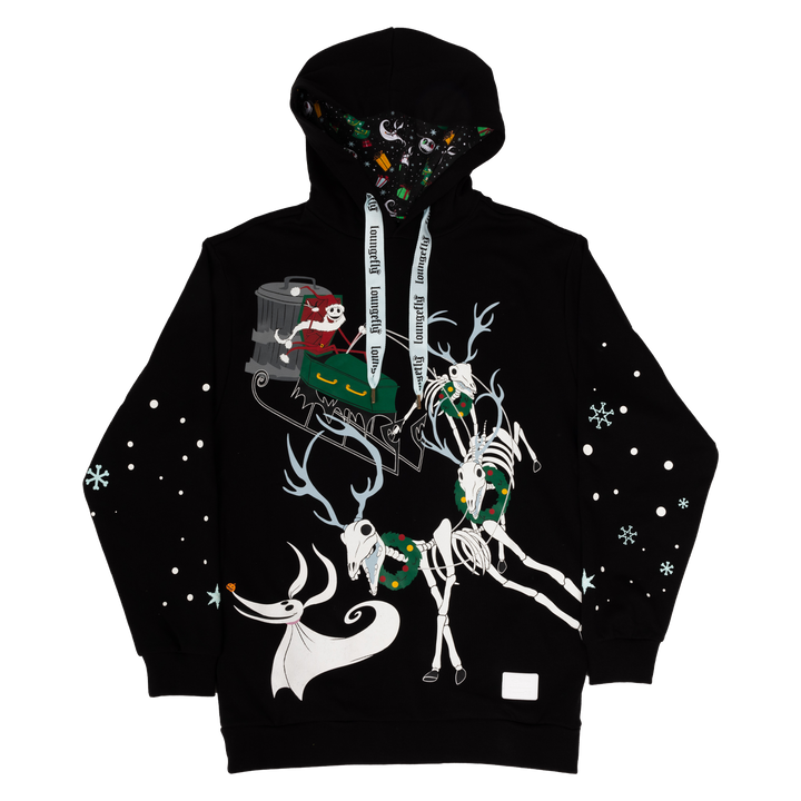 Loungefly Disney The Nightmare Before Christmas Xmas Town Glow in the Dark Hoodie