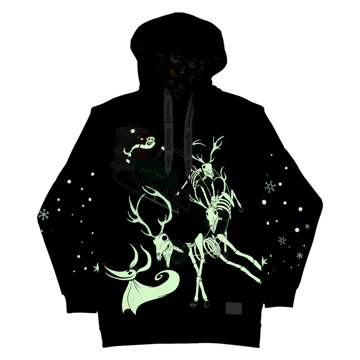 Loungefly Disney The Nightmare Before Christmas Xmas Town Glow in the Dark Hoodie