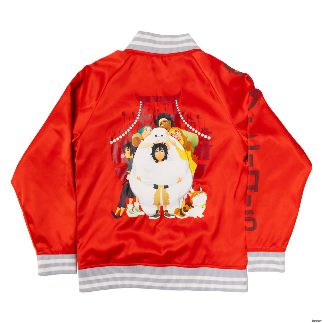 Loungefly Disney Big Hero 6 10th Anniversary Satin Bomber Jacket