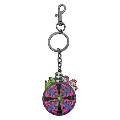 Loungefly Disney The Nightmare Before Christmas Spinning Wheel Keychain