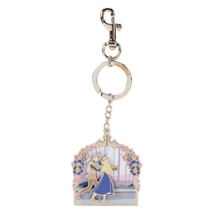 Loungefly Disney Sleeping Beauty 65th Anniversary Sliding Enamel Keychain