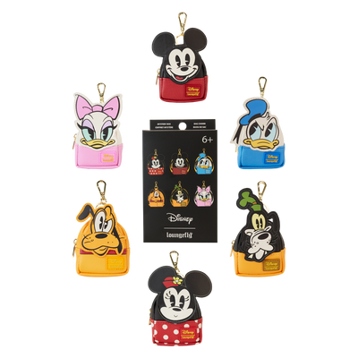 Loungefly Disney Mickey and Friends Mini Backpack Mystery Box Keychain
