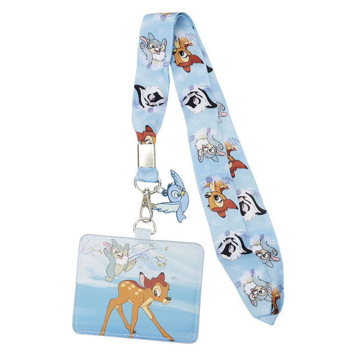 Disney Bambi Snow Day Lanyard W/PU Cardholder